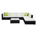 Gardeon 7-Piece Outdoor Sofa Set Wicker Couch Lounge Setting Cover-3