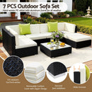 Gardeon 7-Piece Outdoor Sofa Set Wicker Couch Lounge Setting Cover-4
