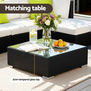 Gardeon 7-Piece Outdoor Sofa Set Wicker Couch Lounge Setting Cover-5