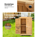 Gardeon Portable Wooden Garden Storage Cabinet-8