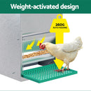 Giantz Automatic Chicken Feeder Port Coop Chick Poultry Treadle Self Opening-5