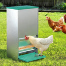 Giantz Automatic Chicken Feeder Port Coop Chick Poultry Treadle Self Opening-7