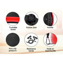 Everfit Vibration Machine Platform Vibrator Resistance Rope Home Fitness Red-5