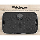 Everfit Vibration Machine Platform Vibrator With Resistance Rope Home Gym Black-4