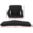 Artiss Lounge Sofa Bed With Armrest Heated Floor Recliner Futon Couch Folding Chair Cushion-2