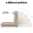 Artiss 4XFloor Chair Sofa Linen Beige-5