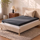 Giselle 18cm King Single Memory Foam Mattress Dual Feel Reversible Charcoal Foam-1