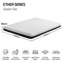 Giselle 18cm Queen Memory Foam Mattress Dual Feel Reversible Charcoal Foam-2