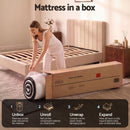 Giselle 18cm Single Memory Foam Mattress Dual Feel Reversible Charcoal Foam-9