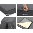 Giselle Bedding Foldable Mattress Folding Foam Bed Mat Single Grey-6