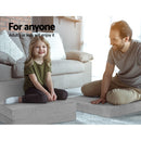 Giselle Bedding Foldable Mattress Folding Foam Bed Mat Light Grey-6