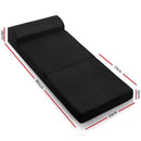 Giselle Bedding Foldable Mattress Folding Foam Bed Mat Black-2