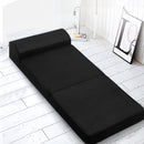 Giselle Bedding Foldable Mattress Folding Foam Bed Mat Black-7