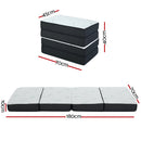 Giselle Bedding Foldable Mattress Folding Foam Sofa Bed Mat Bamboo-3