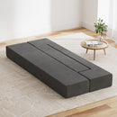 Giselle Bedding Foldable Mattress Folding Foam Sofa Bed Chair Grey-8