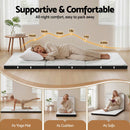 Giselle Folding Mattress 5cm Single Foldable Foam Bamboo Portable Camping Guest Bed Mat-3