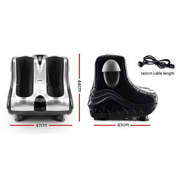 Livemor Foot Massager Massagers Shiatsu Electric Roller Ankle Calf Leg Kneading Silver - 0