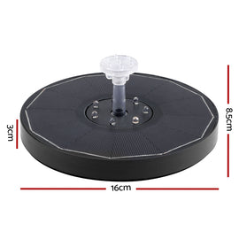 Gardeon Floating Solar Pond Water Fountain Pump Outdoor Fountains LED Light - 0