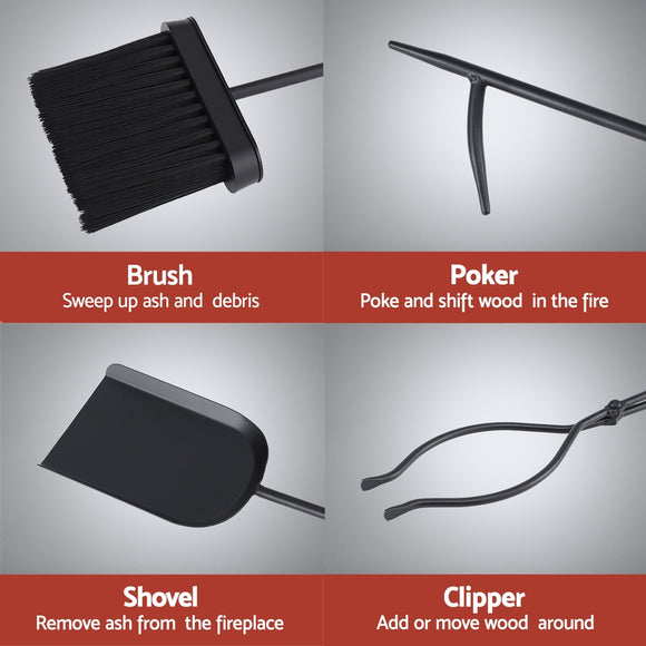 Grillz Fire Pit Tool Set 5 PCS