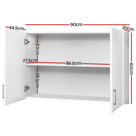 Artiss Bathroom Storage Cabinets 900mm Wall Mounted Medicine Cabinet Cupboard - 0
