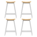 Artiss 4x Bar Stools Wooden Chairs Oak-3