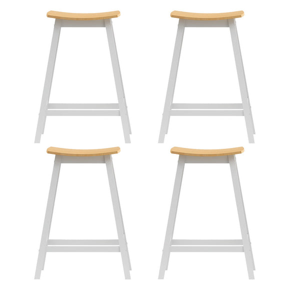 Artiss 4x Bar Stools Wooden Chairs Oak