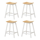 Artiss 4x Bar Stools Wooden Chairs Oak-8