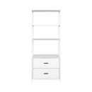 Artiss Bookshelf Display Shelf 2 Drawers 152CM White-5