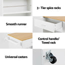 Artiss Kitchen Island Trolley Rolling Serving Cart-8