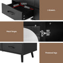Artiss Buffet Sideboard Double Doors - Black-7
