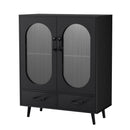 Artiss Buffet Sideboard Double Doors - Black-3