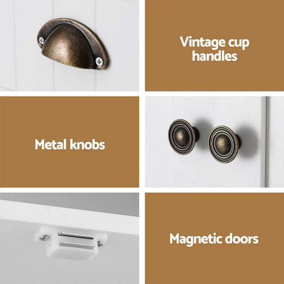 Artiss Buffet Sideboard Cupboard Cabinet White