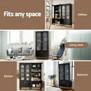 Artiss Buffet Sideboard Cupboard Cabinet Black-8