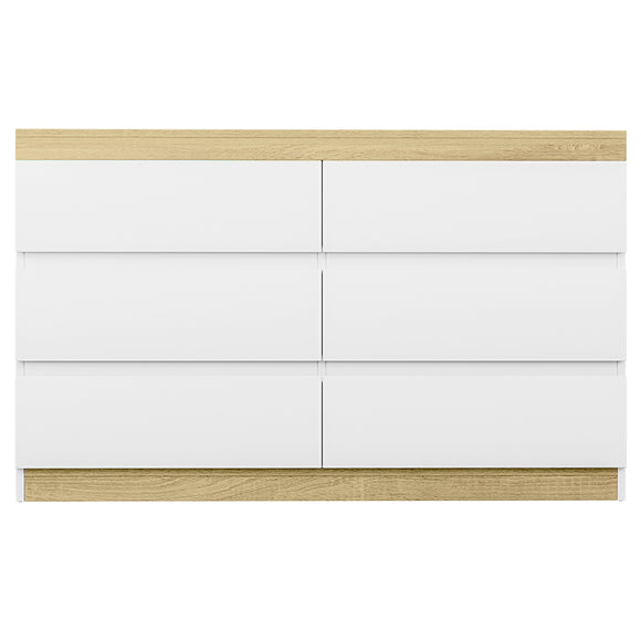 Artiss 6 Chest of Drawers Cabinet Dresser Table Tallboy Storage Bedroom White