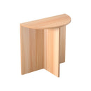 Artiss Coffee Table Semi-circle 48CM Pine Elva-7