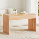 Artiss Coffee Table Rectangle Fluted Side 100CM-7