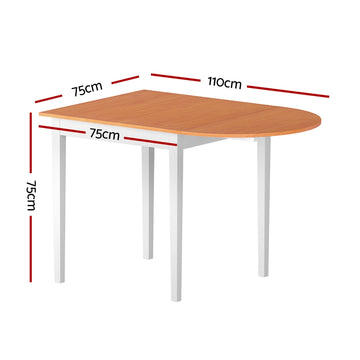 1.1M Artiss Dining Table Extendable - 0