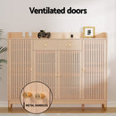 Artiss Shoe Rack Cabinet with Shelves 26 Pairs Pine-6