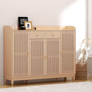 Artiss Shoe Rack Cabinet with Shelves 26 Pairs Pine-1