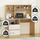 Artiss Computer Desk Office Study Desks Table Bookshelf Drawer-5