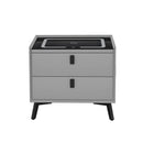Artiss Smart Bedside Table with Wireless Charging - AIKA Grey-3