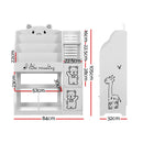 Keezi 4 Tiers Kids Bookshelf Storage Children Bookcase Toy Organiser Display-4