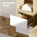 Artiss Computer Desk Drawer Cabinet L-Shape Oak 136CM-6