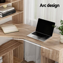 Artiss Computer Desk Bookshelf Drawer Cabinet Oak 120CM-5