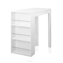 Artiss Bar Table 3-tier Storage Shelves White-3