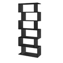 Artiss Bookshelf 6 Tiers - RIVA Black-3