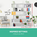 Artiss Bookshelf 6 Tiers - RIVA White-8