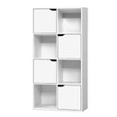 Artiss Bookshelf 8 Cube Shlef - DANA White-3