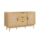 Artiss Rattan Buffet Sideboard - BRIONY Oak-3
