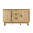 Artiss Rattan Buffet Sideboard - BRIONY Oak-5